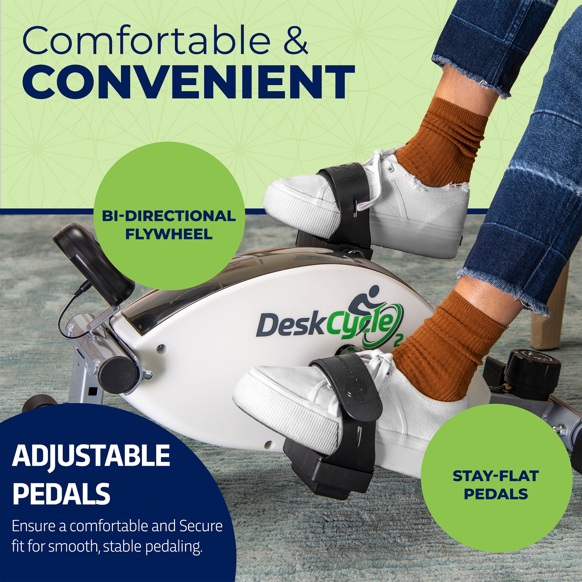 Adjustable Under Desk Bike Pedal Exerciser