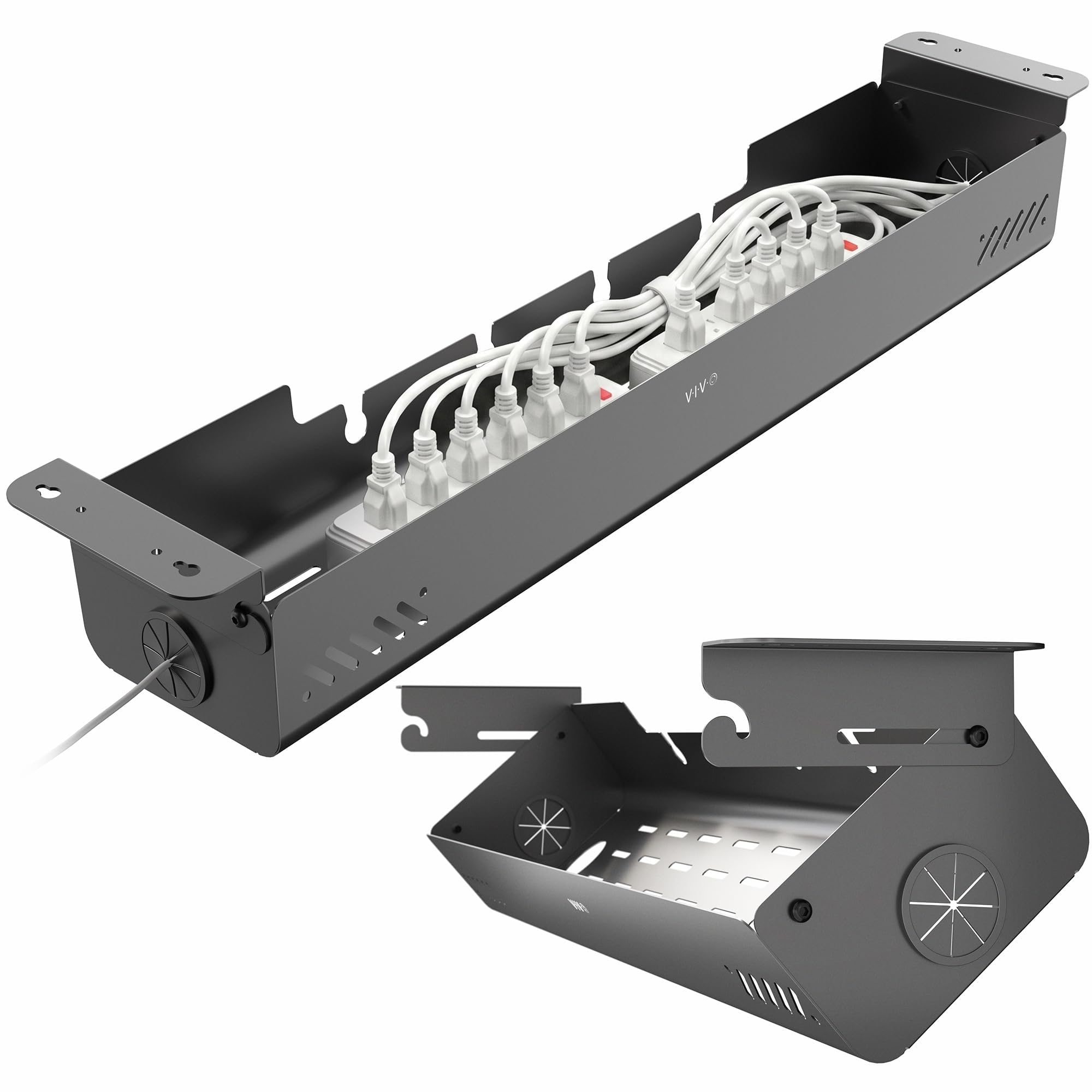 Flip Open Under Desk Cable Management Box
