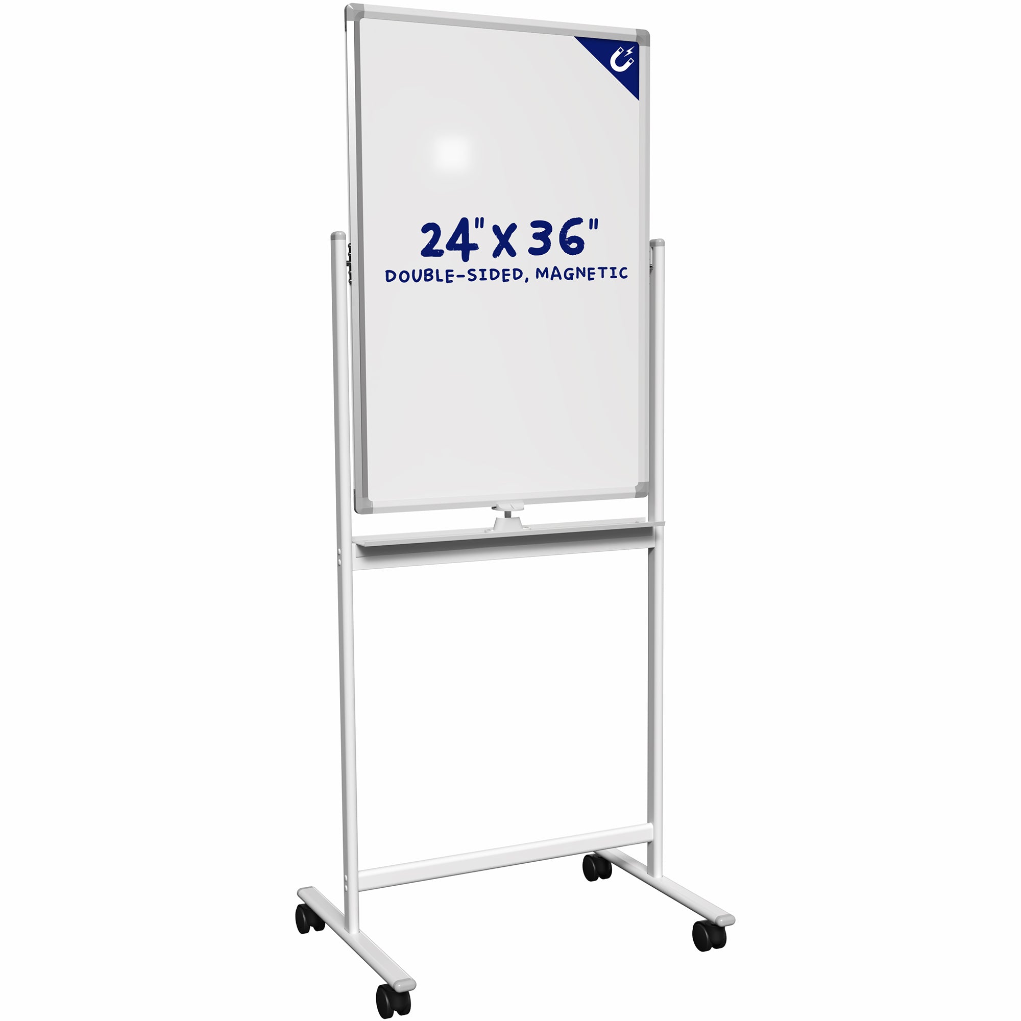 24" x 36" mobile double sided whiteboard.