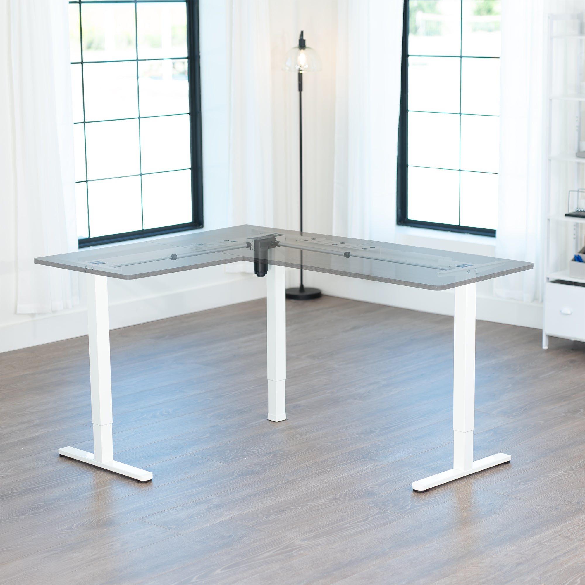 E3 Series - Corner Electric Single Motor Desk Frame