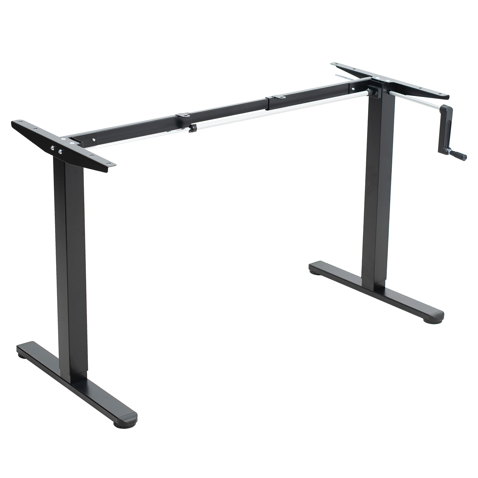 Compact Crank Height Adjustable Desk Frame