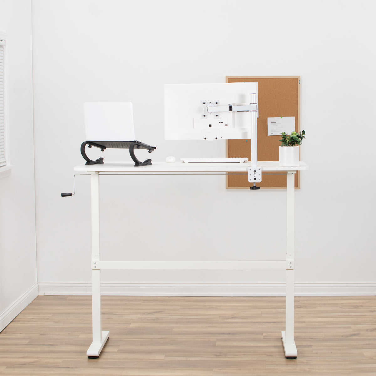 55" x 24" Crank Height Adjustable Desk