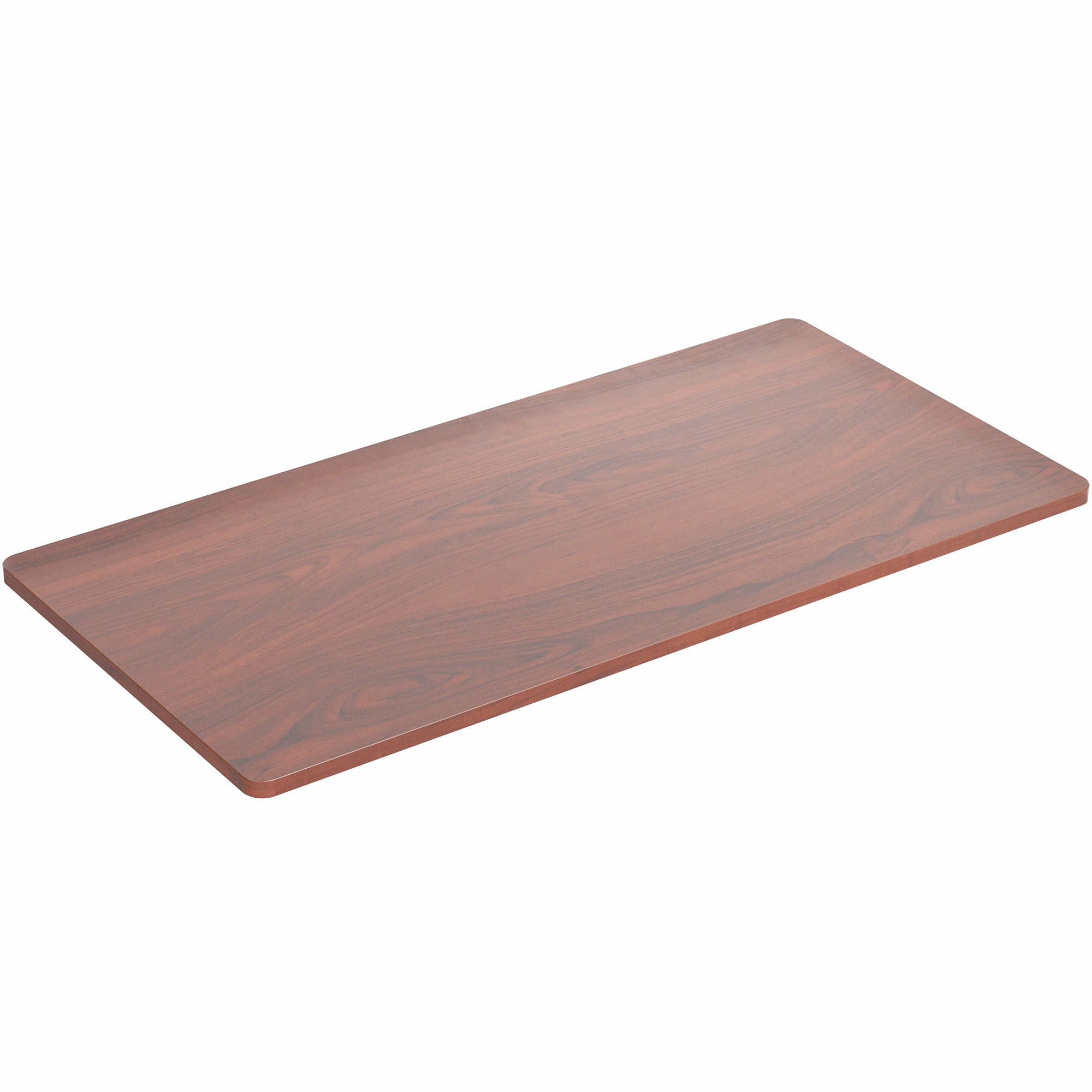 Wooden desktop board on a white background