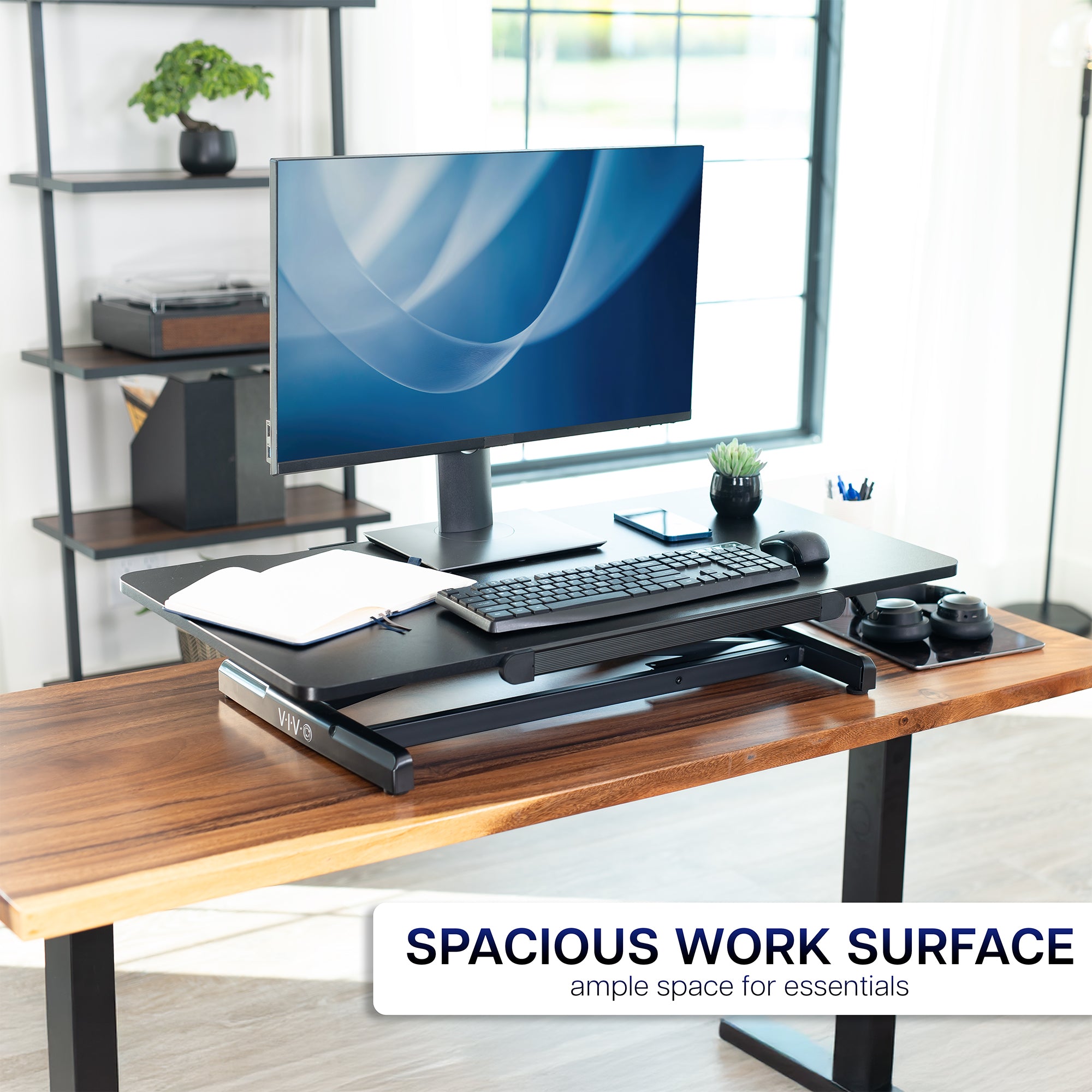 36" Single Top Tilting Desk Riser