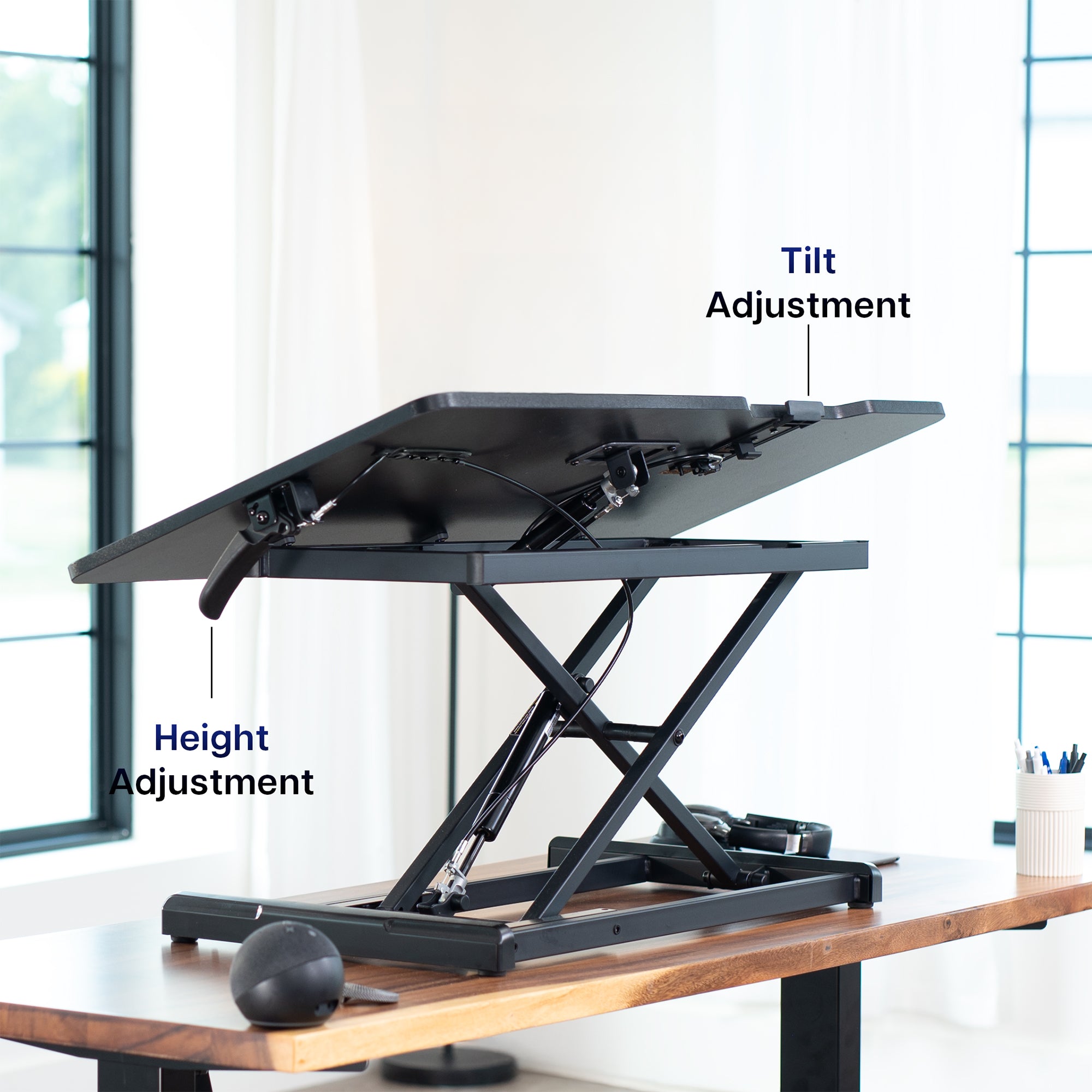 36" Single Top Tilting Desk Riser