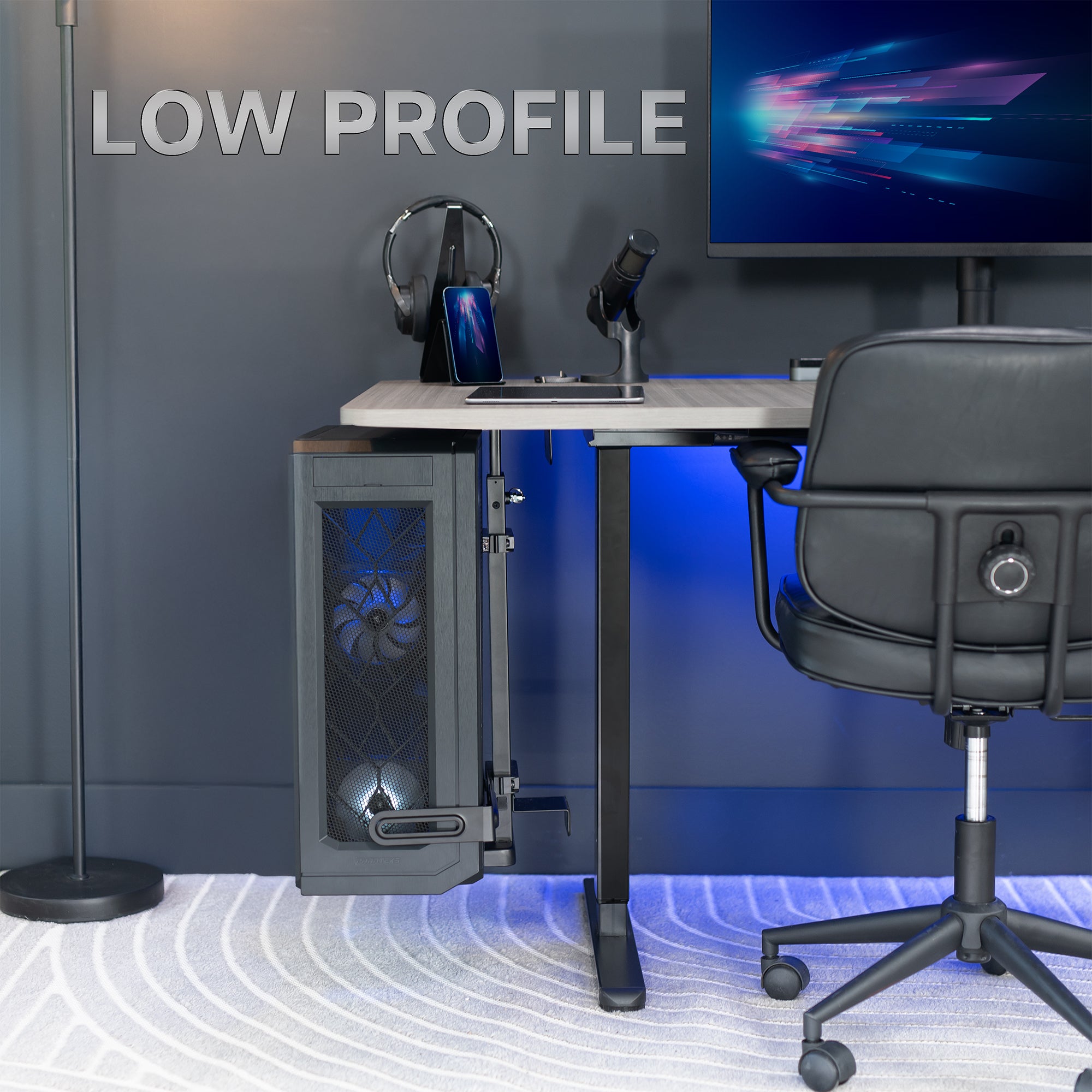 Large Under Desk and Wall PC Mount