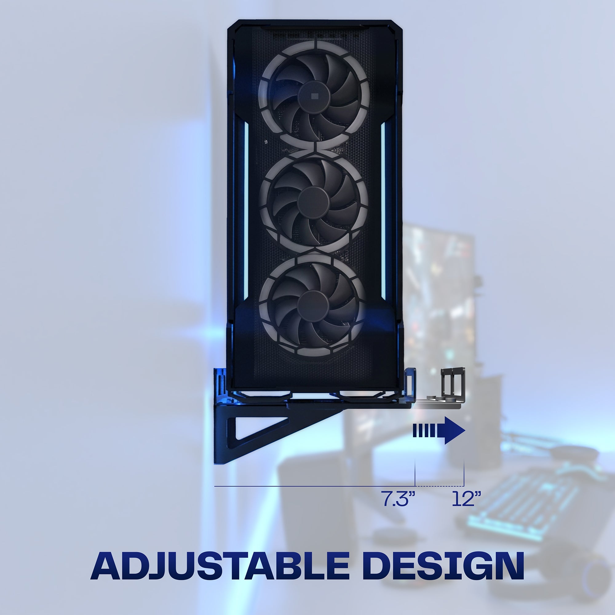 Adjustable Gaming PC Wall Mount