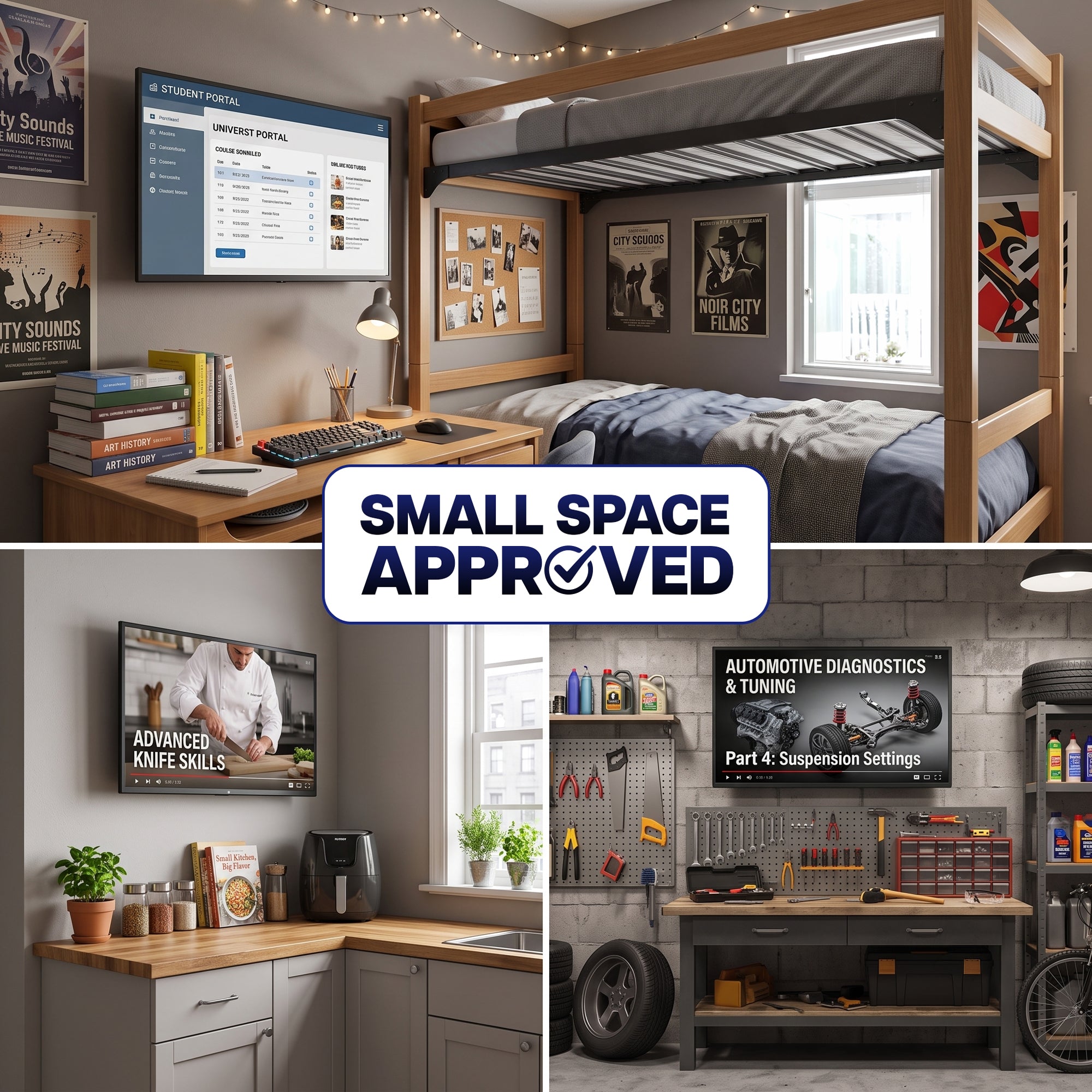Compact Modular TV Wall Mount - 13" to 32" Screens