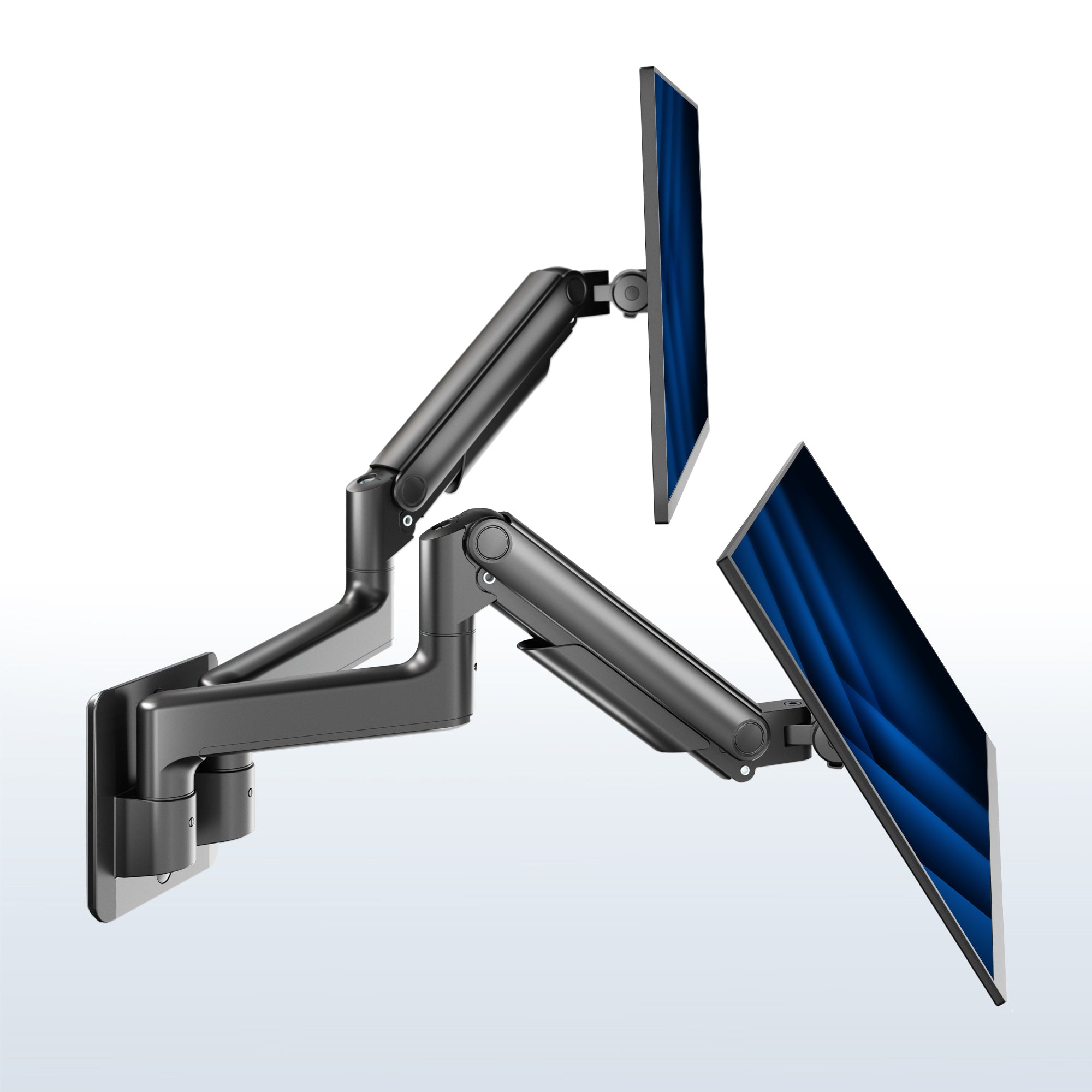 Premium Dual Arm Ultrawide Monitor Wall Mount - Up to 45" Screens