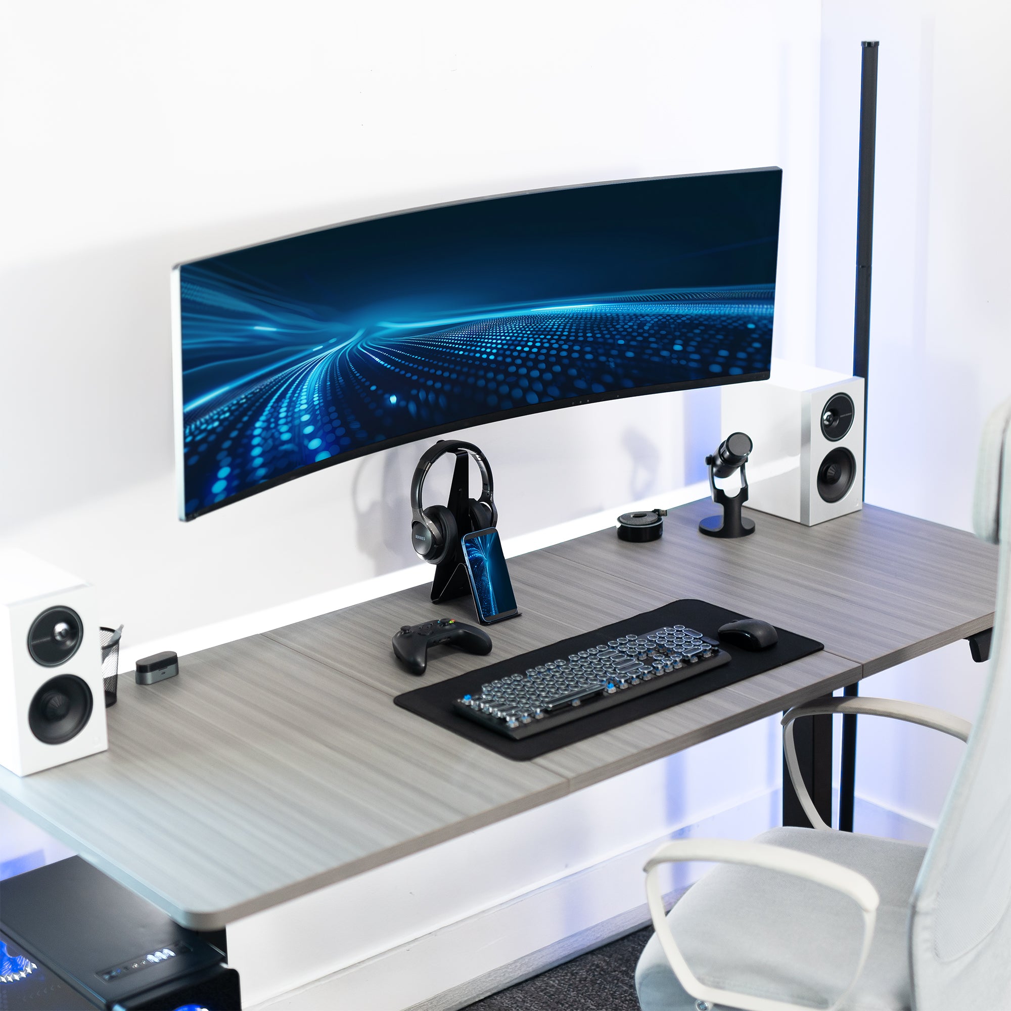 Sturdy adjustable TV wall mount with cable management.