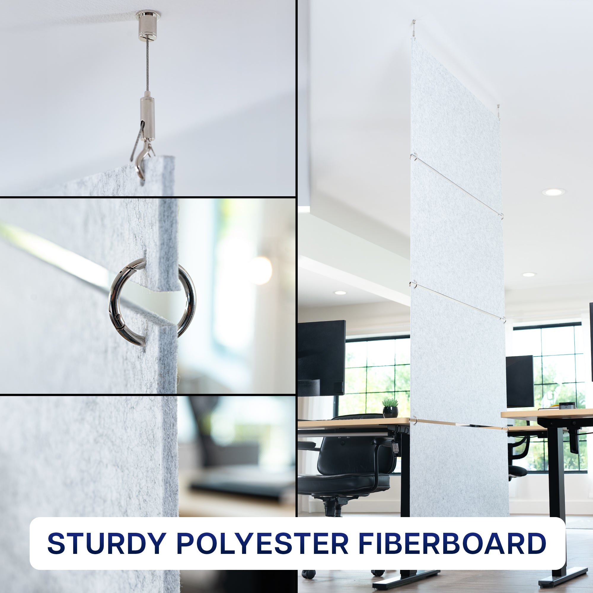 Modular Hanging Acoustic Panels (x4)