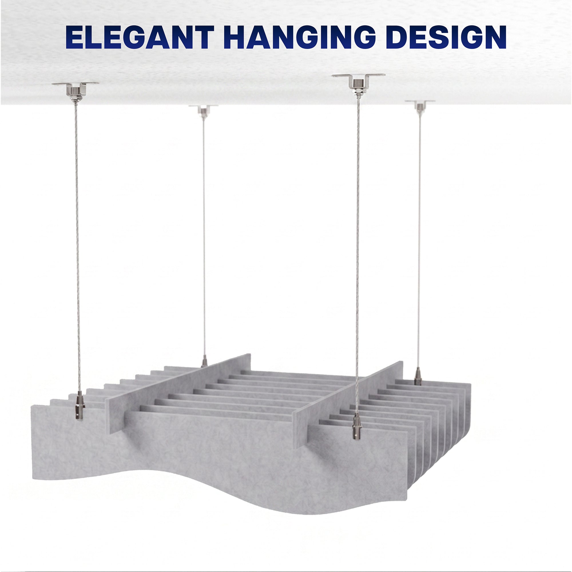 Wave Acoustic Ceiling Waffle Panel