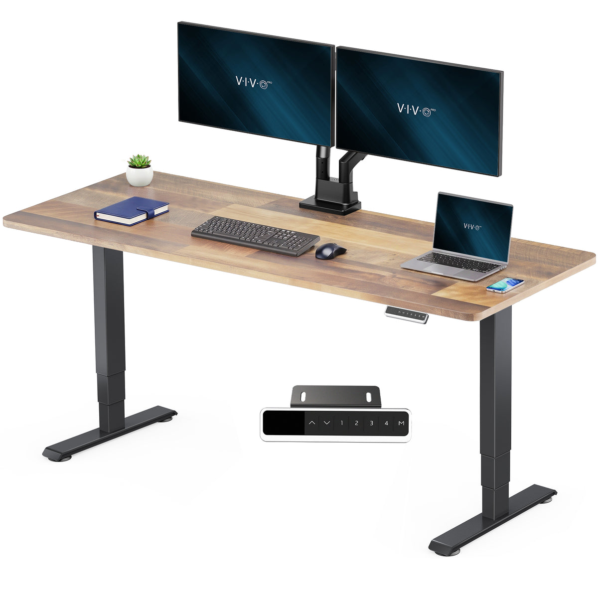 VIVO PRO 71" x 30" Dual Motor Electric Desk