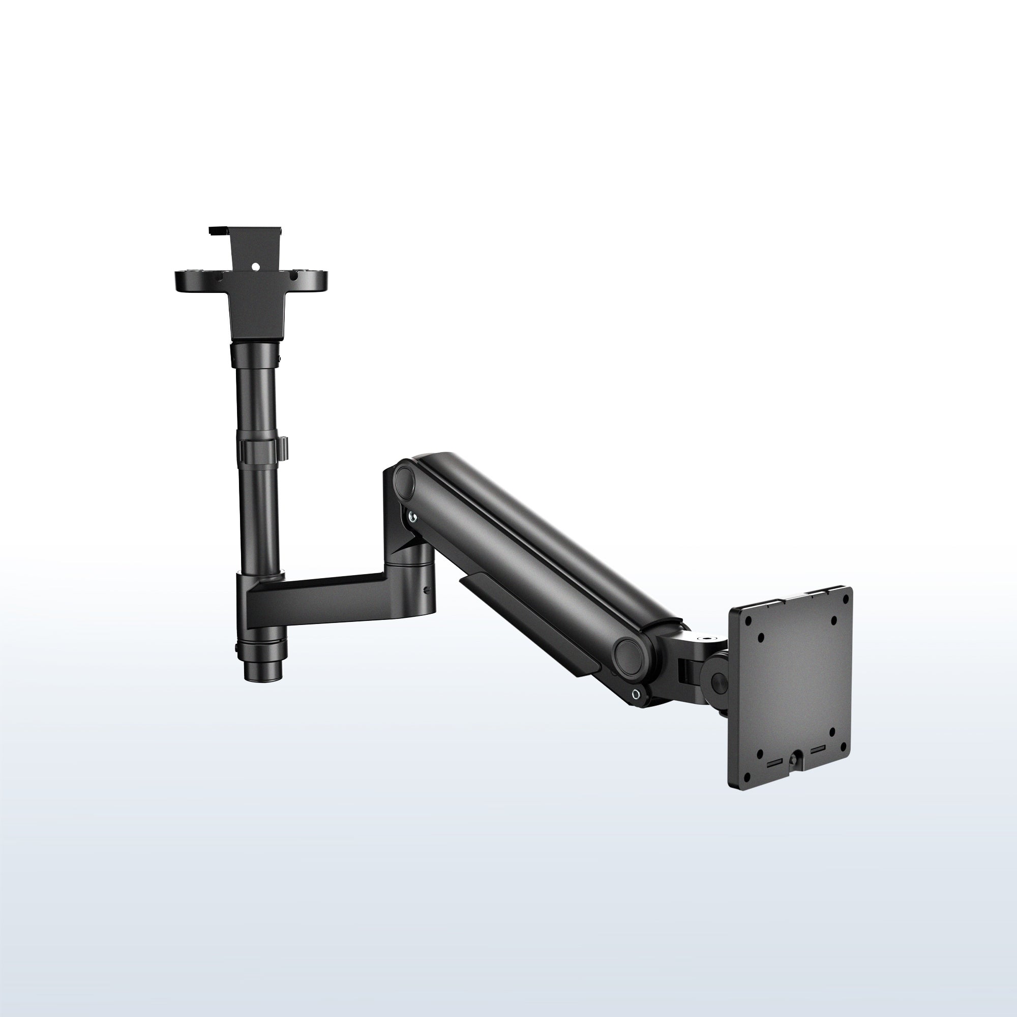 Pneumatic Arm Single Ultrawide Upside Down Monitor Mount - 17" to 32" Screens