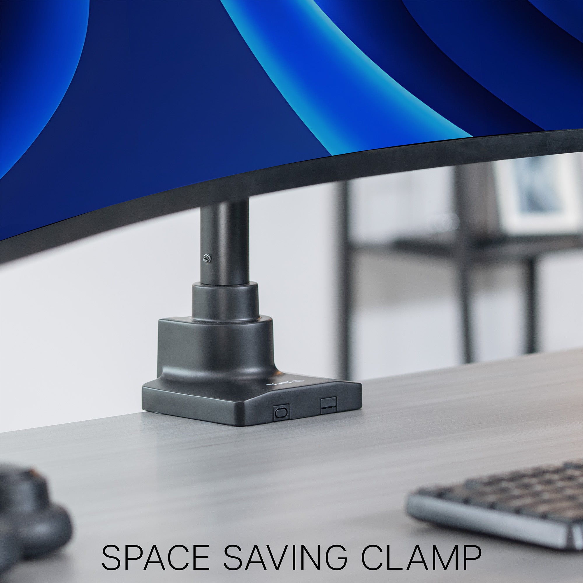 Triple Ultrawide Vertical Monitor Extra Tall Desk Mount - Up to 49" Screens