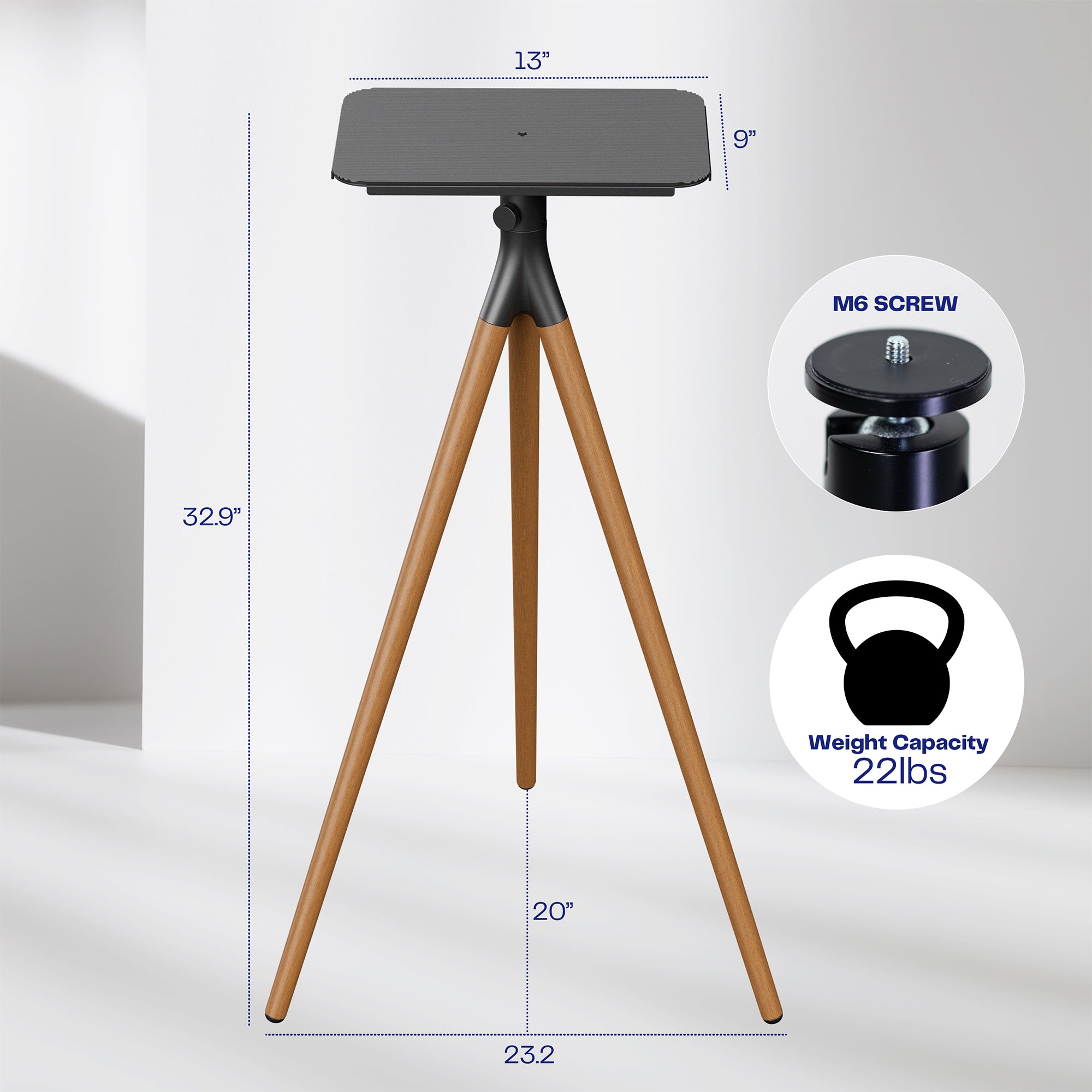 Dark Walnut Easel Studio Projector Stand