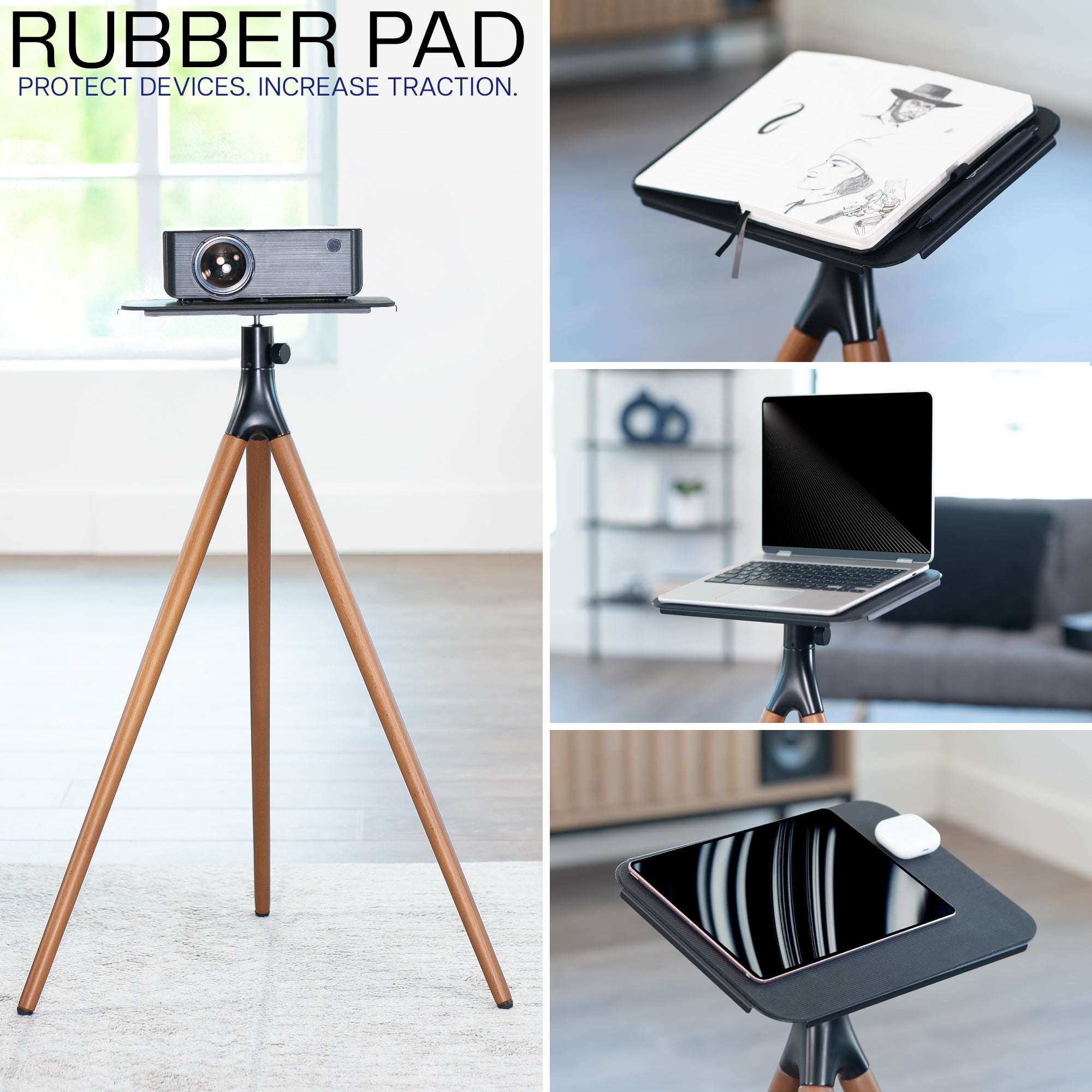 Dark Walnut Easel Studio Projector Stand