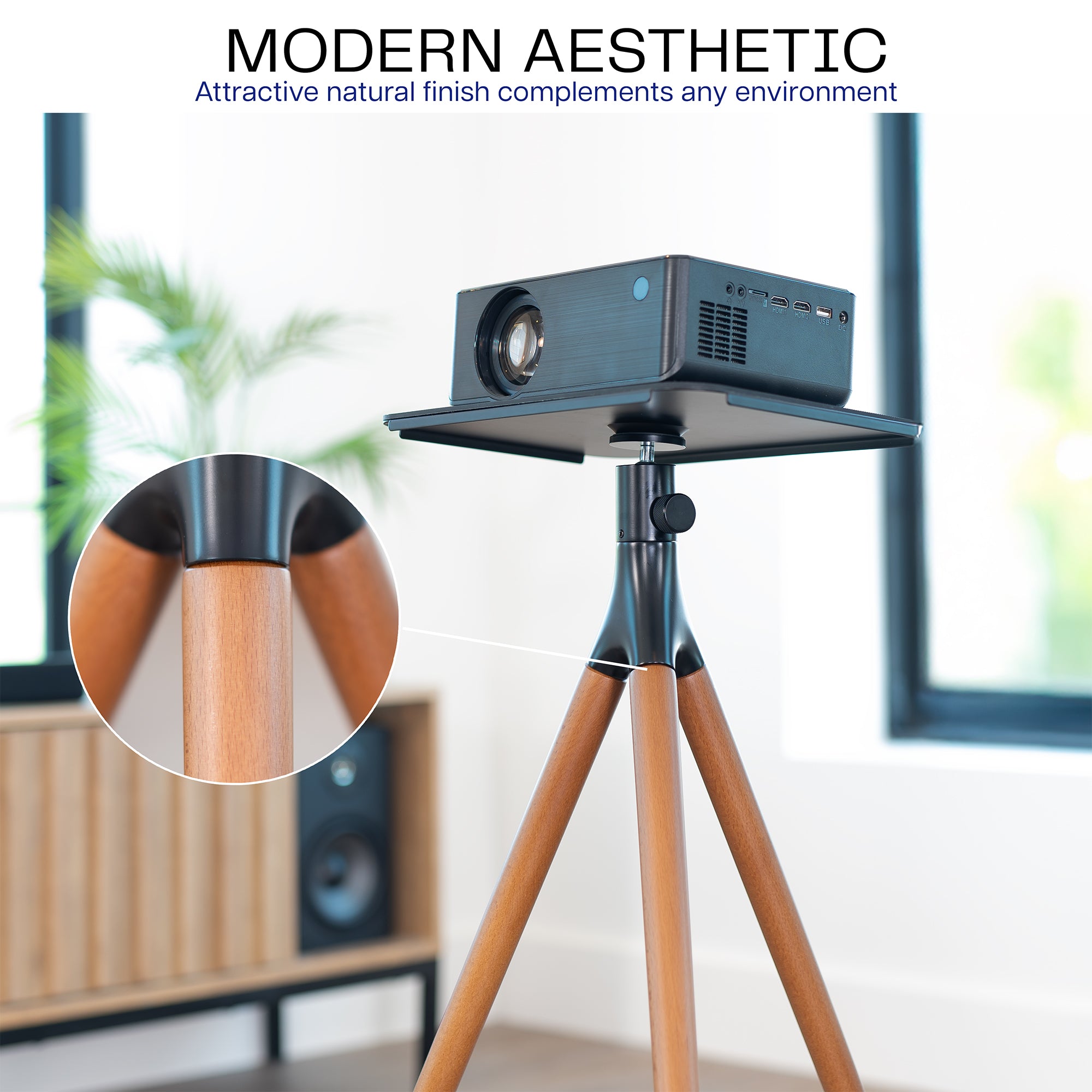 Dark Walnut Easel Studio Projector Stand