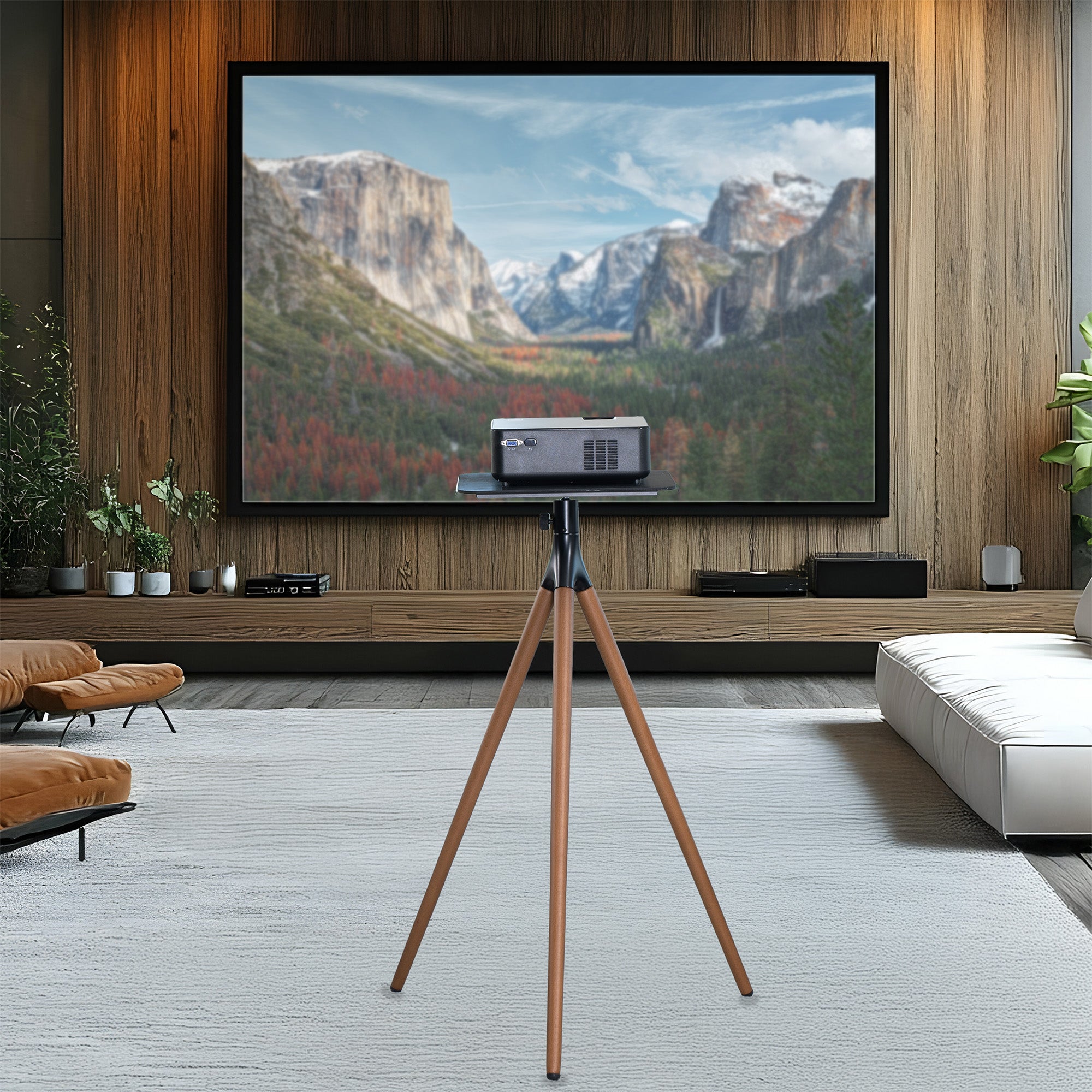 Dark Walnut Easel Studio Projector Stand