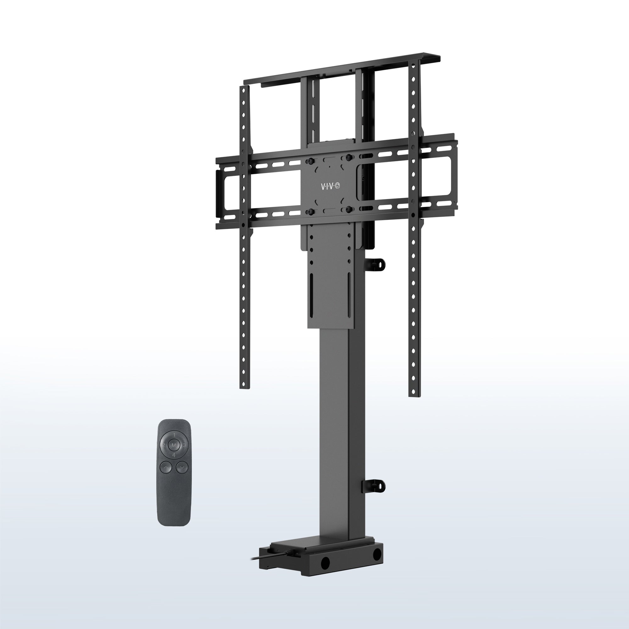 Motorized Large TV Stand for 37 to 77 inch Screens, Vertical Lift Television Stand with Remote Control, Compact TV Mount Bracket