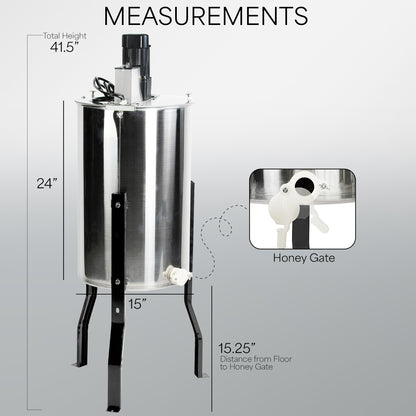 Electric Two Frame Stainless Steel Honey Extractor