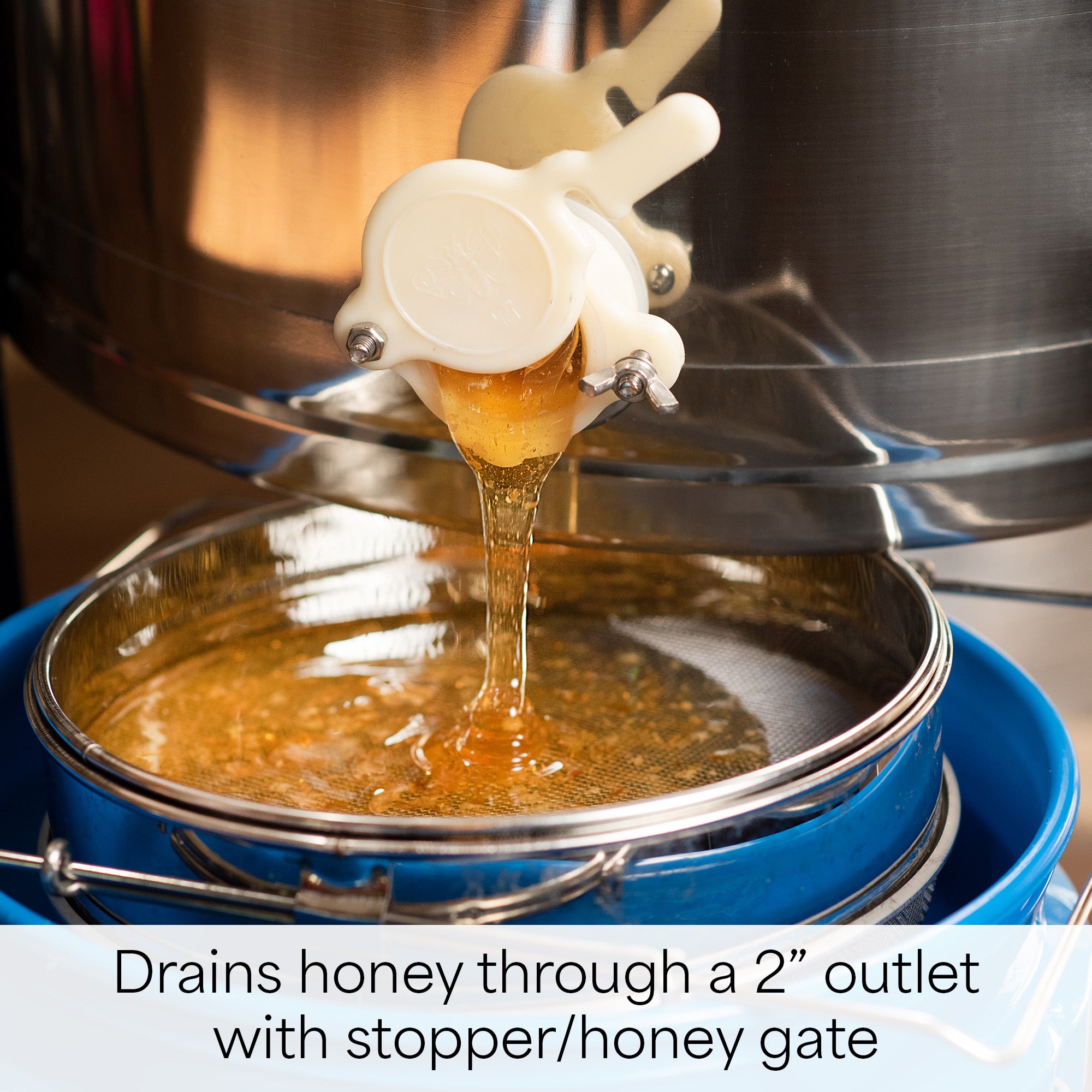 Two Frame Stainless Steel Honey Extractor