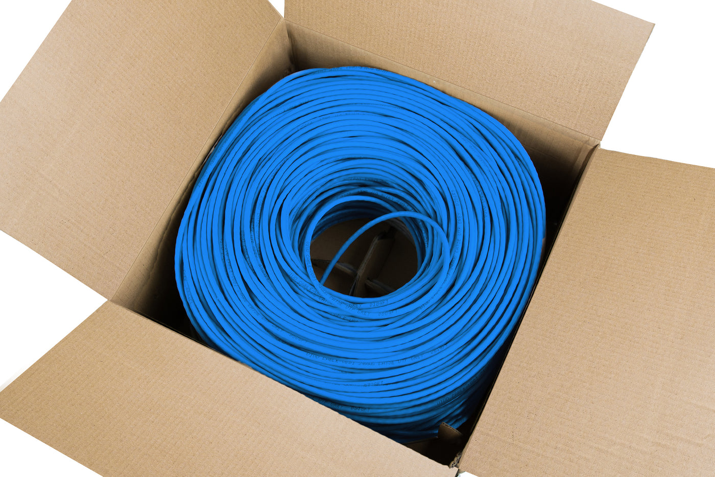 Blue 500ft Cat6 Full Copper Indoor Ethernet Cable