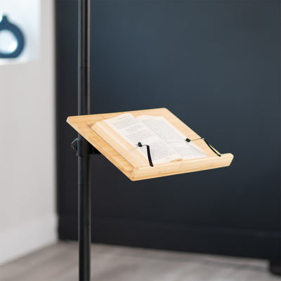 Bamboo / Black Mobile Book Stand