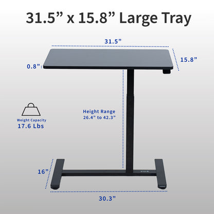 Mobile Laptop Cart in home office setting