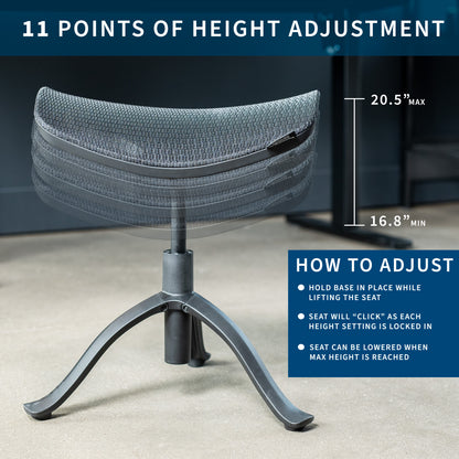 Ergonomic Height Adjustable Footrest for Desk