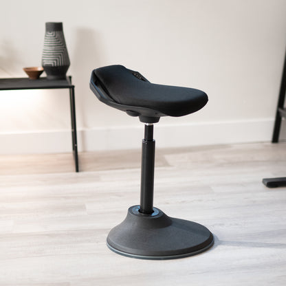 Black Height Adjustable Perch Stool