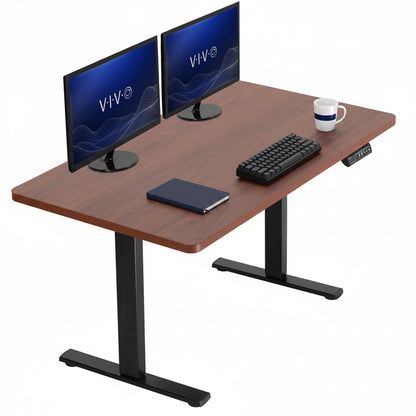 Single Motor Electric Desk with Push Button Memory Controller