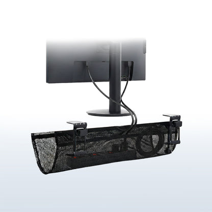 24 Inch Clamp-on Under Desk Cable Net, Workstation Wire Organizer, Cable Management for Home and Office 24 Inch Clamp-on Under Desk Cable Net, Workstation Wire Organizer, Cable Management for Home and Office