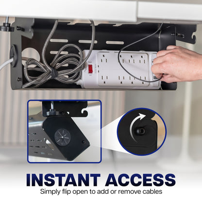 Flip Open Clamp-on Cable Management Box