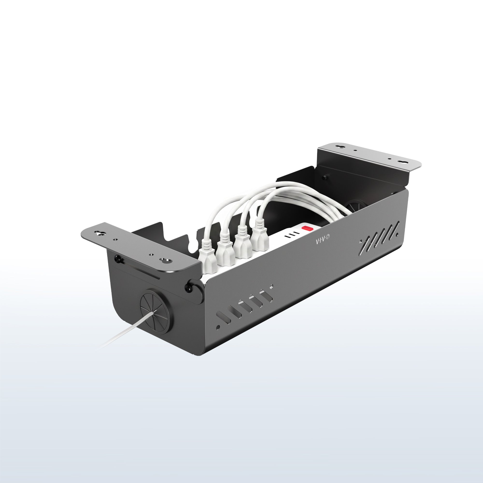 Flip Open Under Desk Cable Management Box
