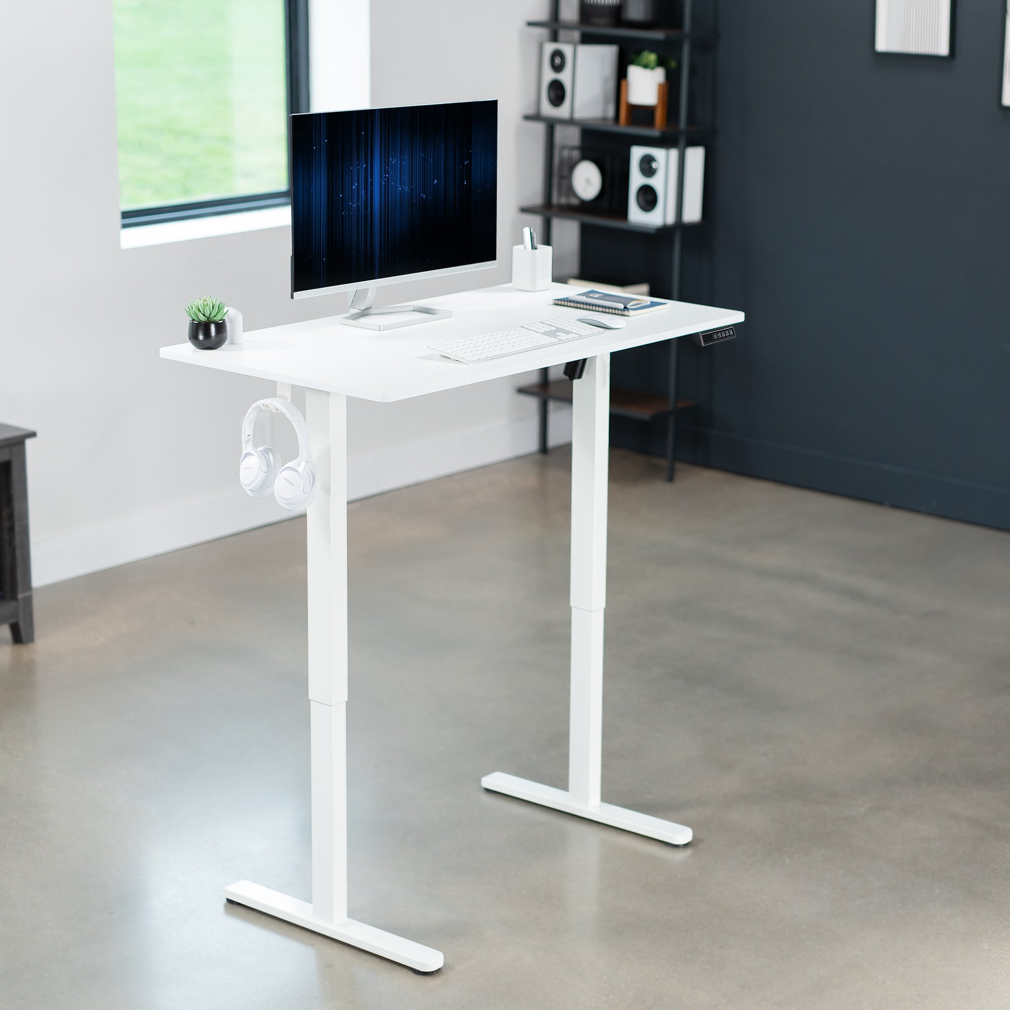 Electric 44" x 24" Sit Stand Desk Workstation