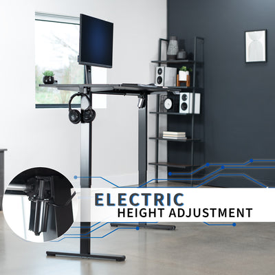 55" x 24" Electric Sit Stand Desk, Height Adjustable Workstation