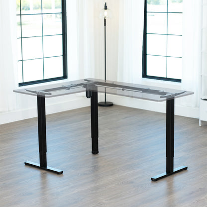E3 Series - Corner Electric Single Motor Desk Frame