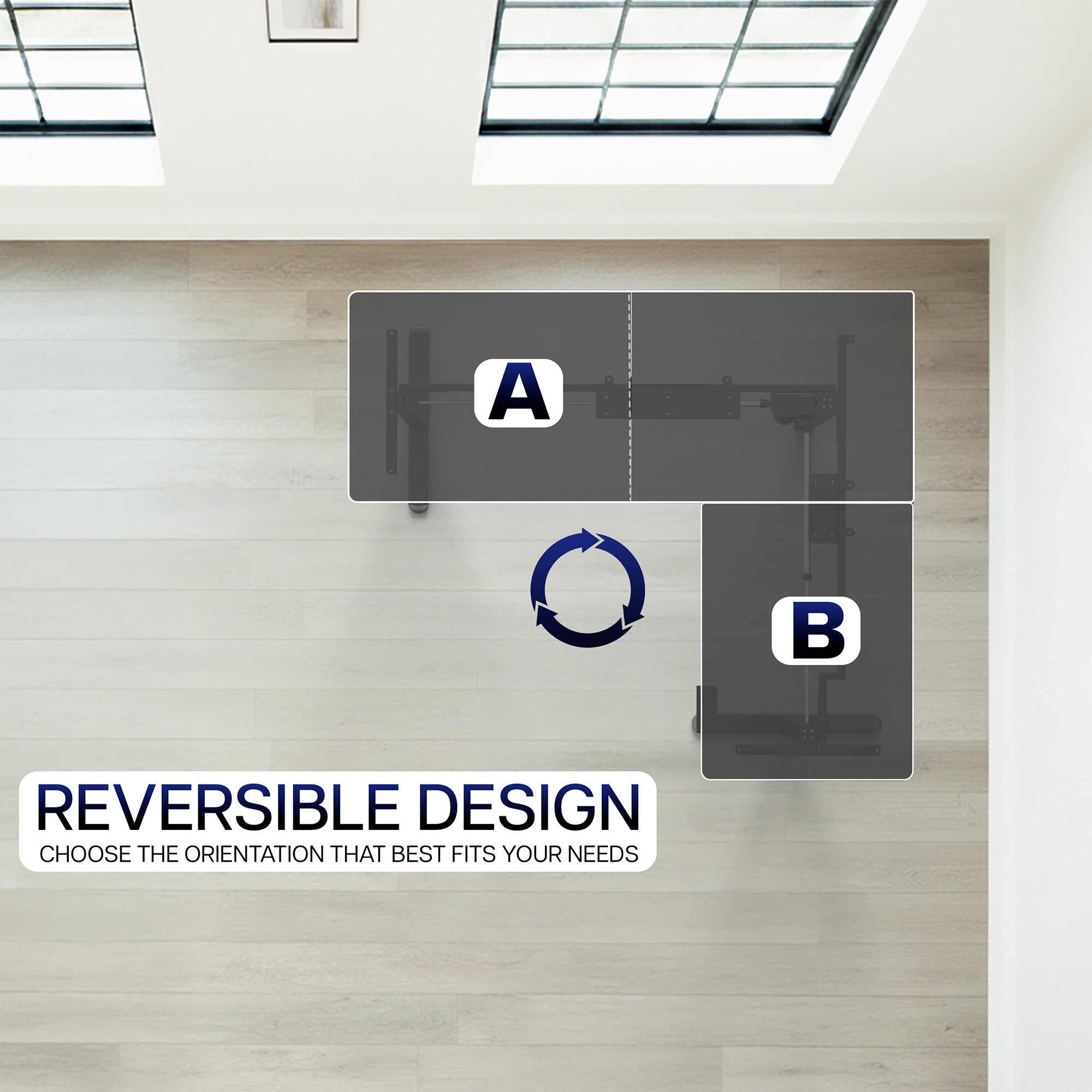 E3 Series - Corner Electric Single Motor Desk Frame