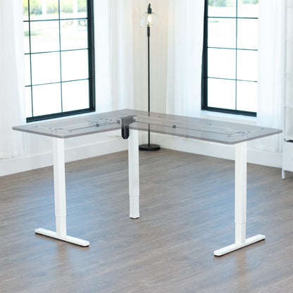 E3 Series - Corner Electric Single Motor Desk Frame