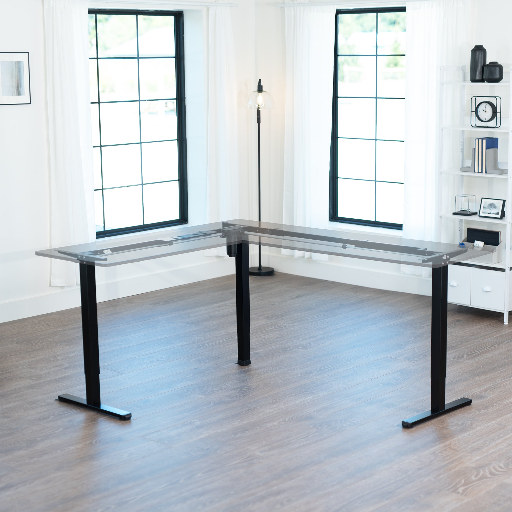 E3 Series - Corner Electric Single Motor Desk Frame