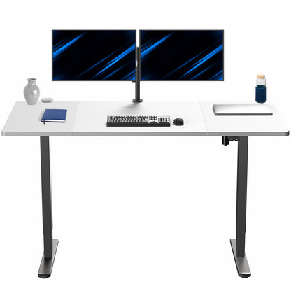 60 x 30 inch electric desk featuring easy height adjustment with the simple 2-button controller