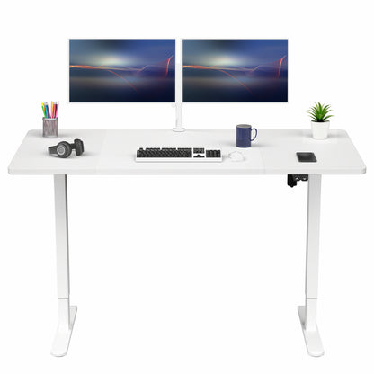 60 x 30 inch electric desk featuring easy height adjustment with the simple 2-button controller