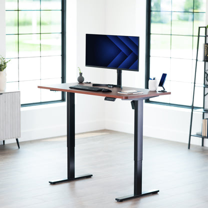 1B Solid Top Series - Single Motor Electric Desk with Push Button Memory Controller