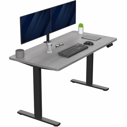 1B Solid Top Series - Single Motor Electric Desk with Push Button Memory Controller