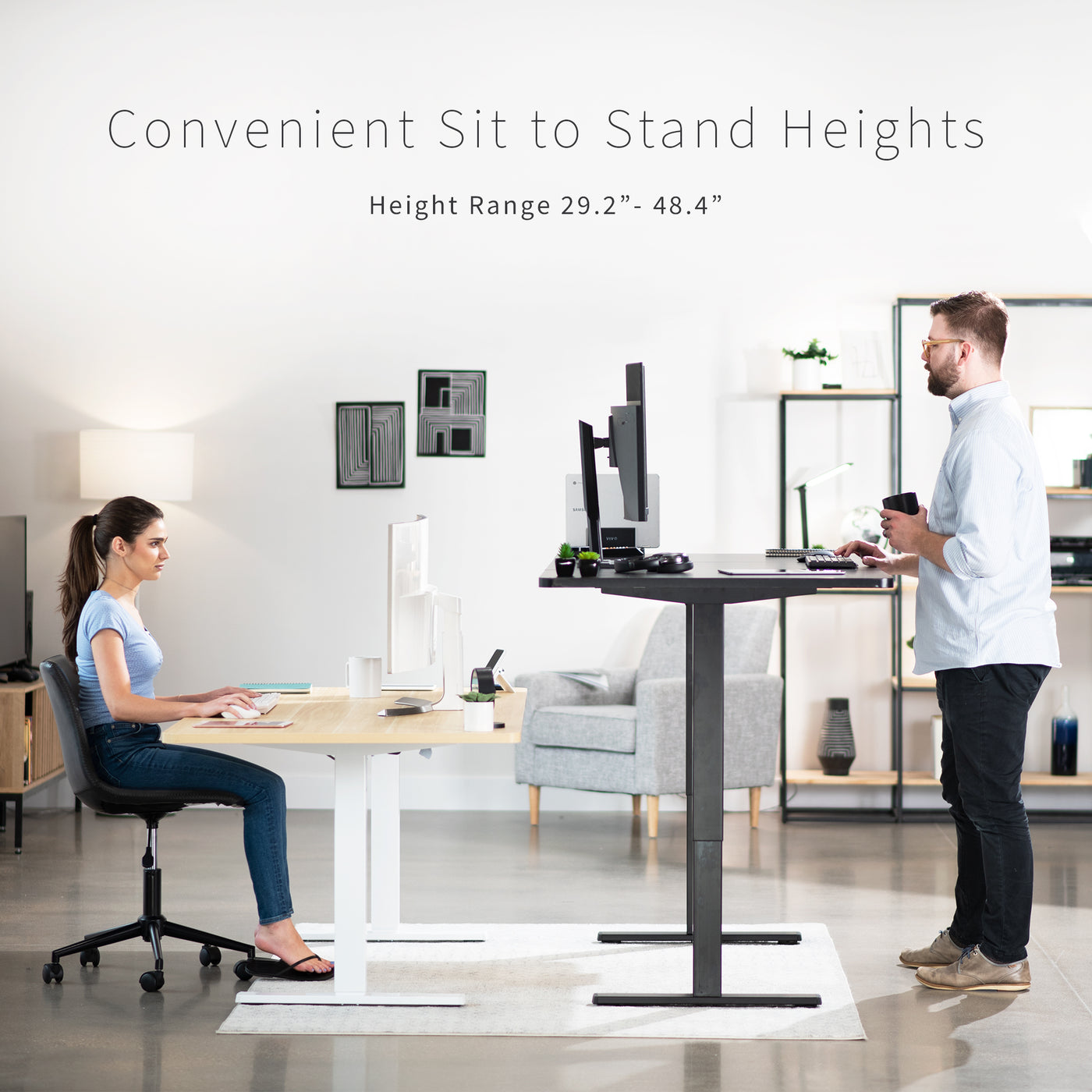 Sizable tabletop surface area to elevate all office equipment and accessories to make your space yours.