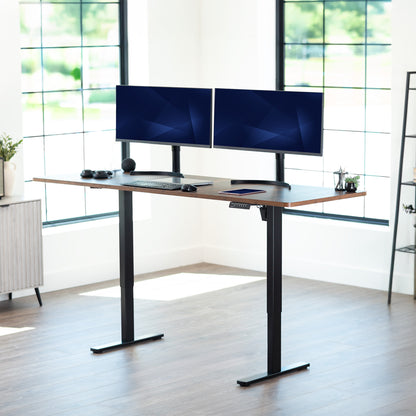 1B Split Top Series - Single Motor Electric Desk with Push Button Memory Controller