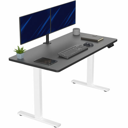 1B Solid Top Series - Single Motor Electric Desk with Push Button Memory Controller