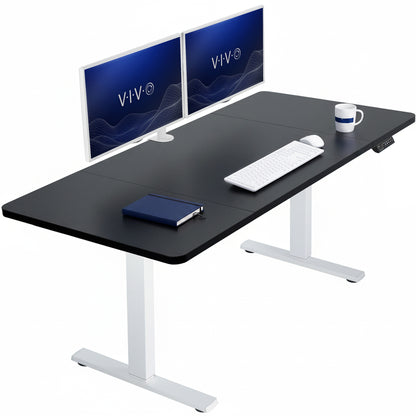 Sturdy sit or stand active workstation with adjustable height using smart control panel.