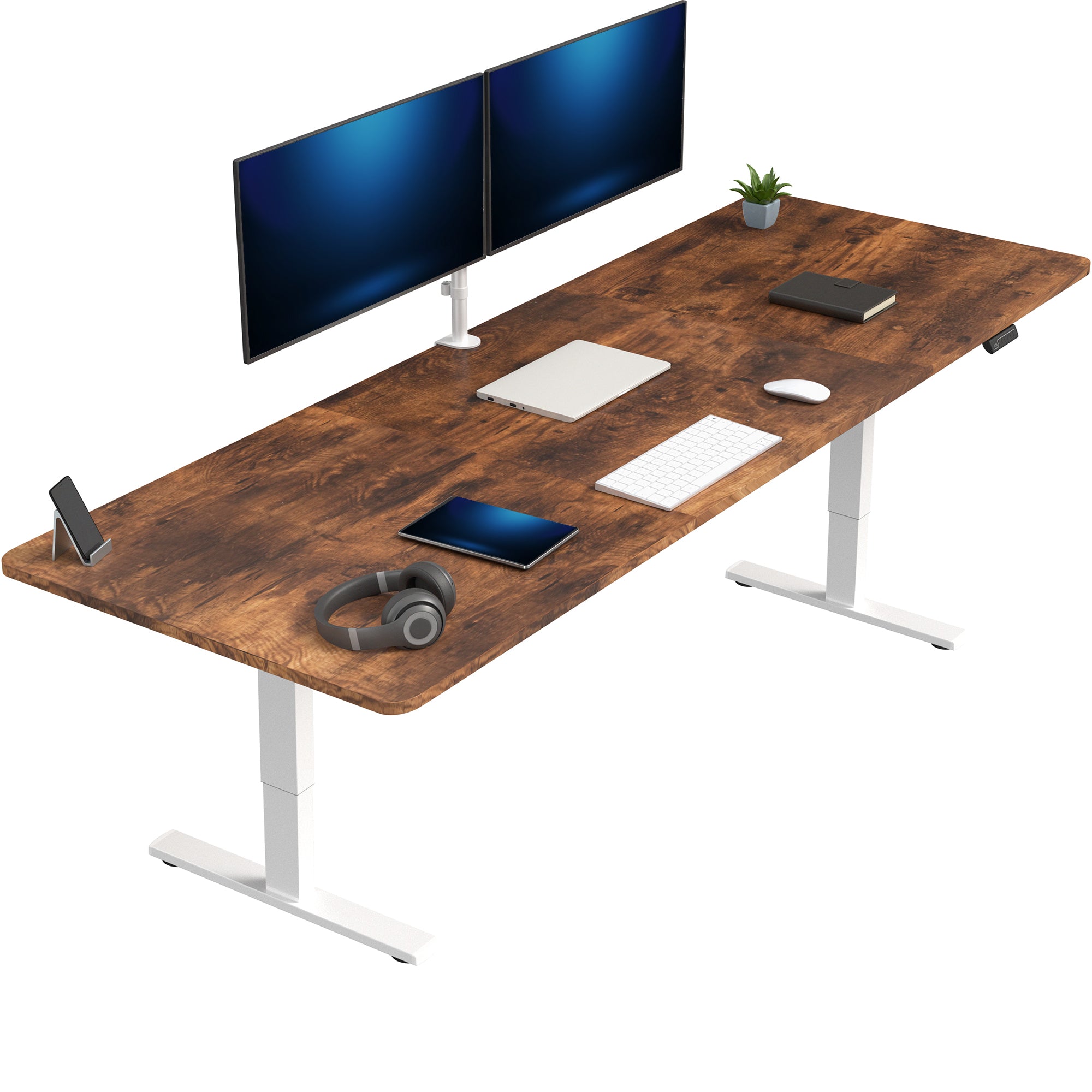 1B Split Top Series - Single Motor Electric Desk with Push Button Memory Controller